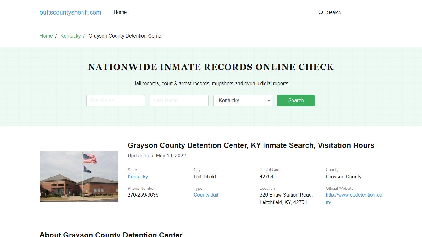 Grayson County Detention Center - buttscountysheriff.com